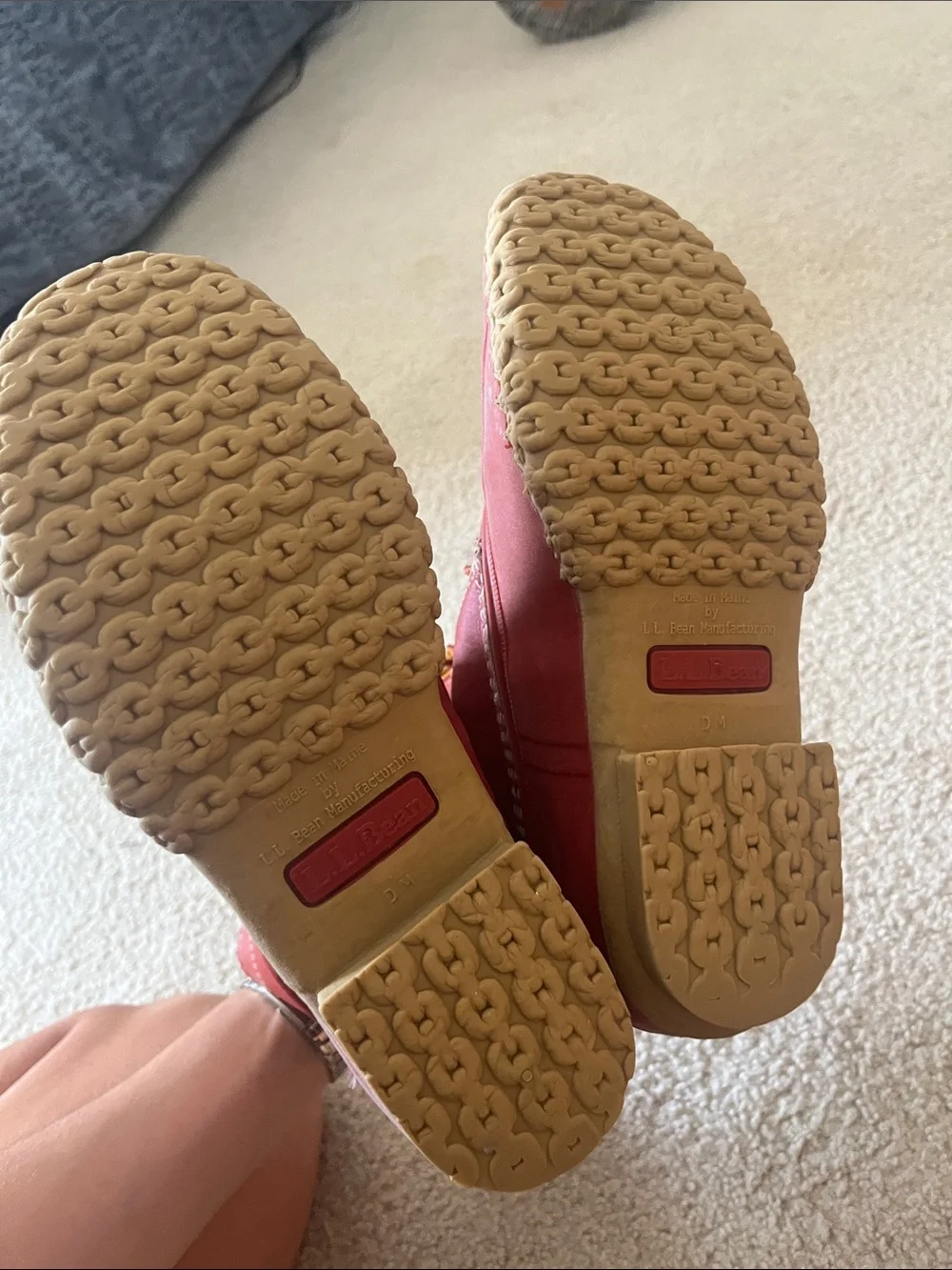 L.L. Bean Red Waterproof Winter Duck Boots